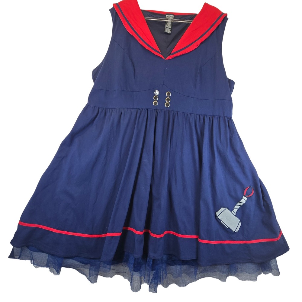 Her Universe Marvel Thor Sailor Dress Mjolnir Plus 28 Halloween Costume Cosplay